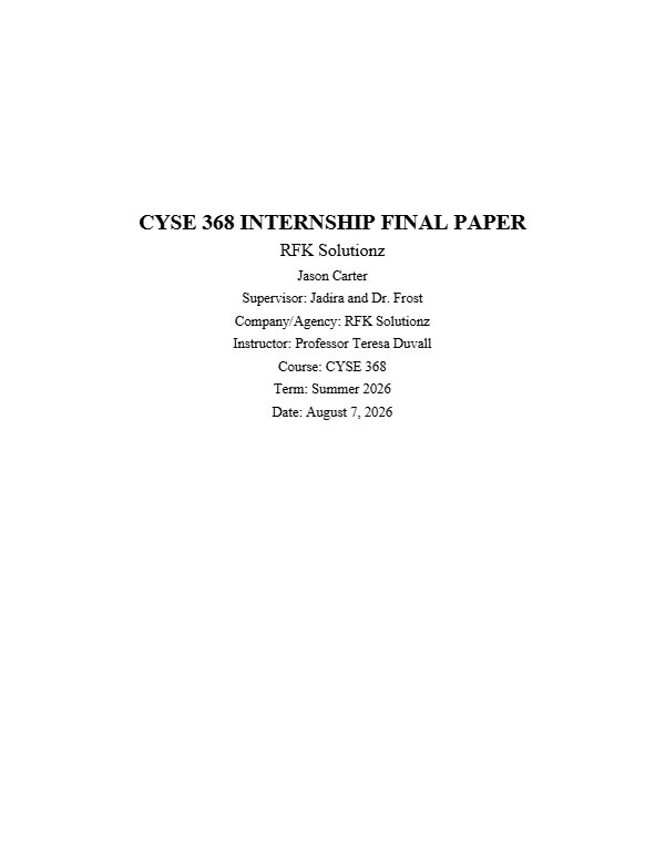 Preview of my CYSE 368 Final Paper, PDF